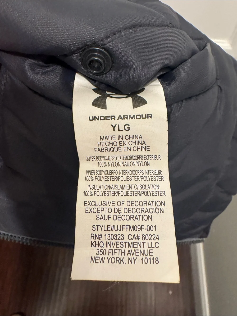 Under Armour reversible hooded